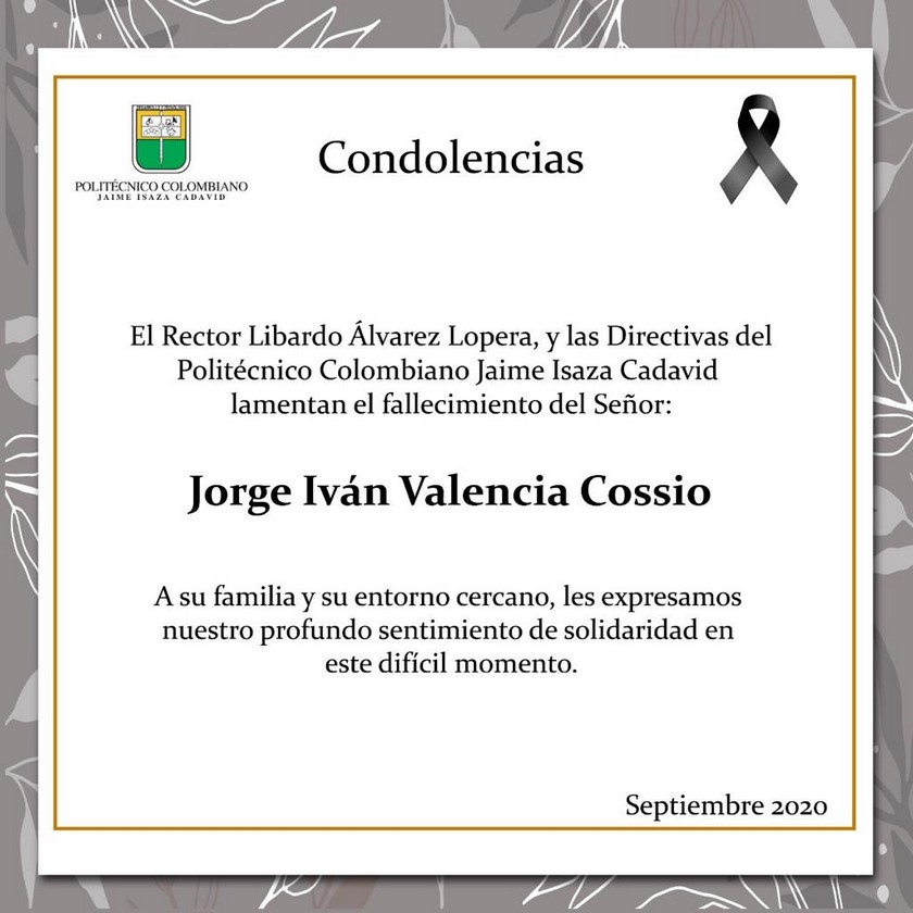 Politécnico condolencias