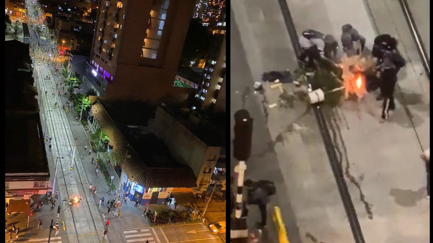 VIDEOS: Estos son algunos de los daños que han dejado hasta el momento las manifestaciones en Medellín