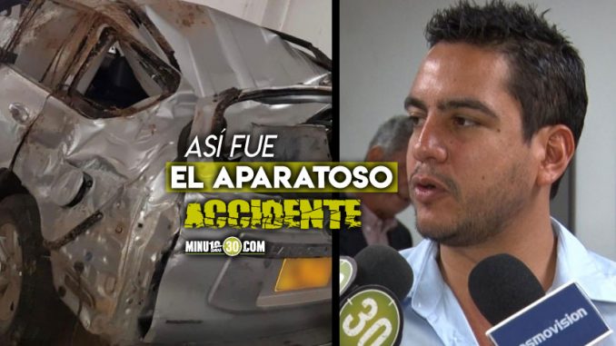 Accidente del concejal Alex Florez Medellin Antioquia noticias