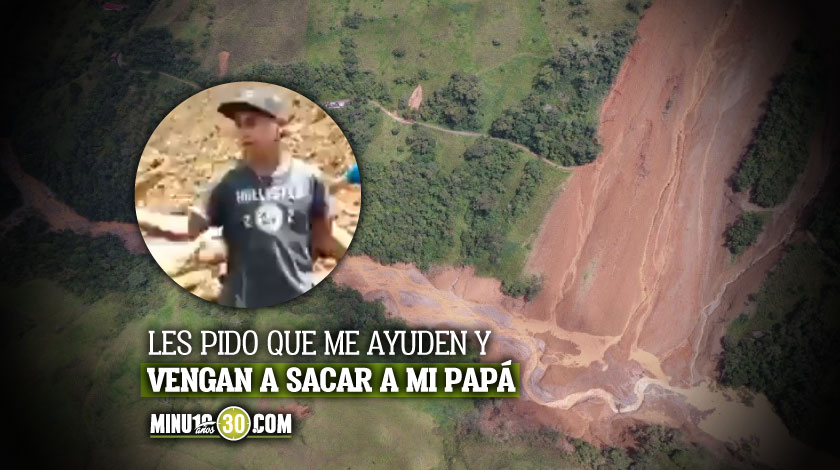 VIDEO: Hijo del hombre desaparecido en el derrumbe en Yarumal pidió que lo ayuden en la angustiosa búsqueda