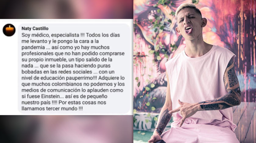 El mensaje viral de una médica colombiana que no da crédito a lo que ganan los influenciadores