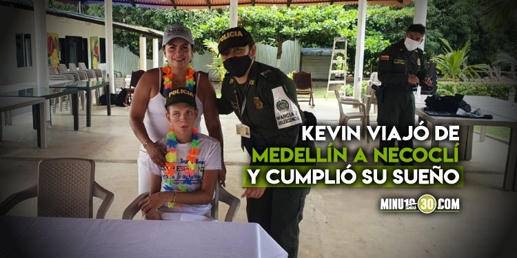 FOTOS Y VIDEO: Policía y una fundación cumplieron sueño de un niño paisa con cáncer que anhelaba conocer el mar