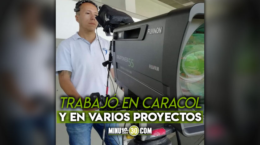 ¡Qué tristeza! Recordado camarógrafo paisa murió por covid-19 a sus 31 años