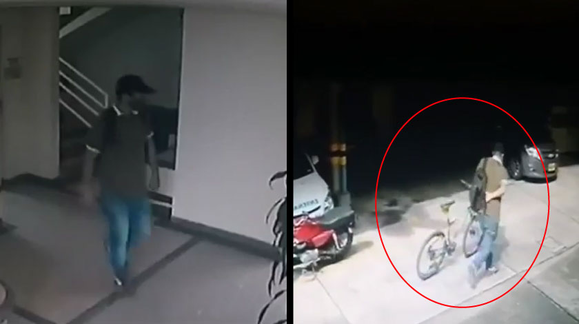 EN VIDEO: ¡Entró como si nada! Ladrón bien campante se robó una bicicleta en el barrio Cristóbal 1 ROBO DE BICI EN UNIDAD