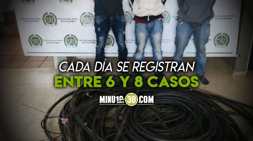 ¡Preocupante! Robo de cableado de internet y teléfono en Medellín ha aumentado más del 400% en un año 1 Robo de cable medellin Antioquia telefono internet