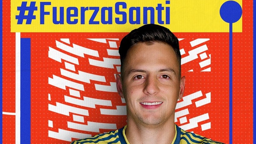 A Arias, le está doliendo "el corazón, más que el pie" 1 Santiago Arias 1