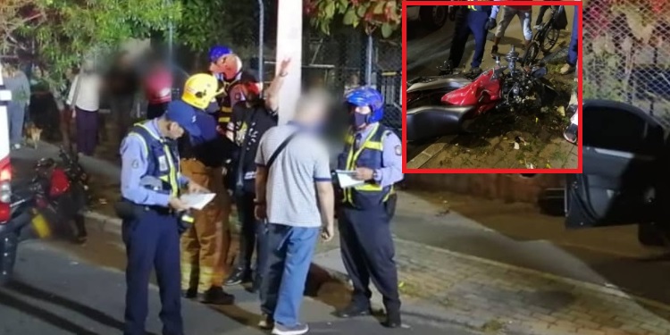 FOTOS: Accidente de tránsito entre vehículo y moto en Sabaneta 1 accidente sabaneta vegas moto carro 16 2020