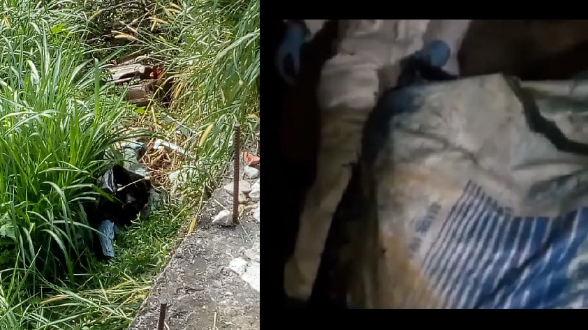 FOTOS Y VIDEO: Encontraron un bulto con dos cadáveres en Manrique, al parecer llevaban 8 días en el lugar