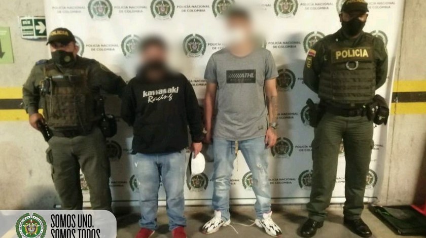 ¡Conchudos! Se escondieron en zona boscosa de Las Palmas luego de hurtar dos celulares, pero los cogieron 1 Capturas por hurto