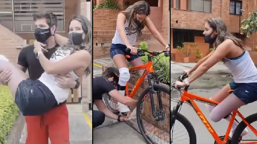 VIDEO: ¡Por primera vez! Daniella Álvarez pudo montar en ‘bici’ luego de la amputación de su pierna, así se vio