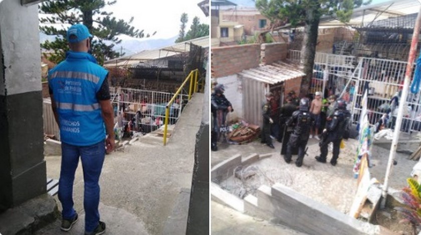 FOTOS: A través de un muro, presos intentaron fugarse de la estación de Policía de Aranjuez 1 intento fuga presos aranjuez 2020