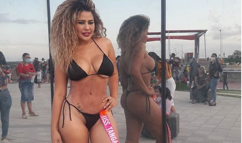 Momento bochornoso en el Miss Tanga Barranquilla con una concursante sin bikini