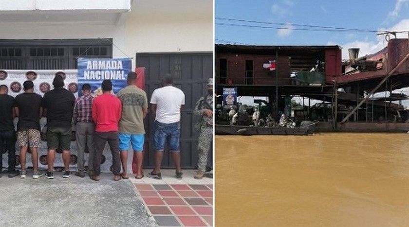 Capturados por minería ilegal
