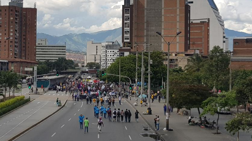 ¡Sin contratiempos! Así avanza la jornada de movilización ciudadana en Medellín