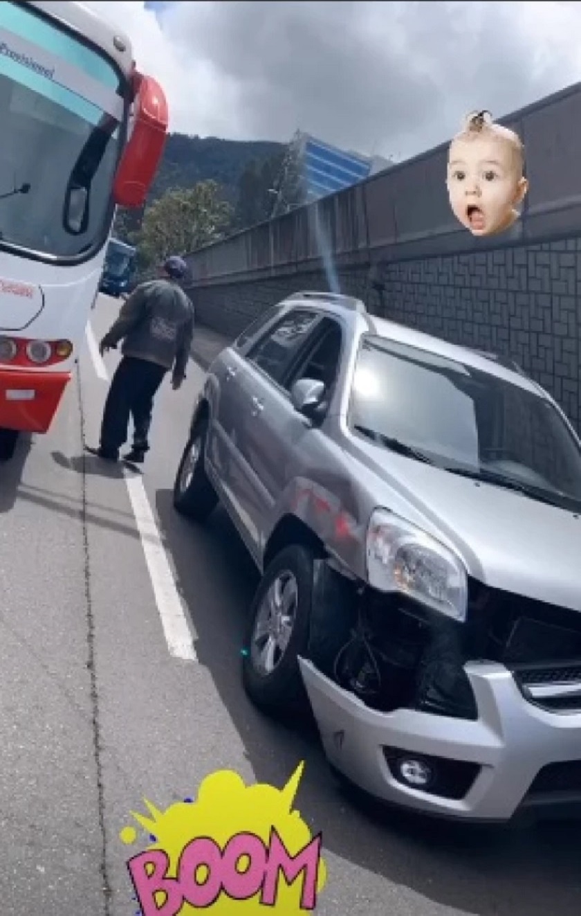 Le dañaron el día a Natalia París tras accidente con una buseta: "me dejo mi carrito vuelvo picha”