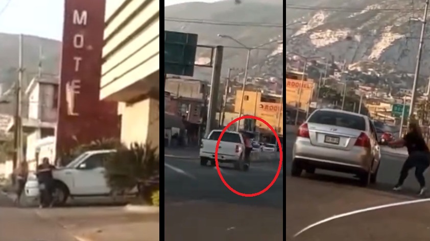 VIDEO: Tremenda persecución tras pillar a su esposo poniéndole los ‘cachos’