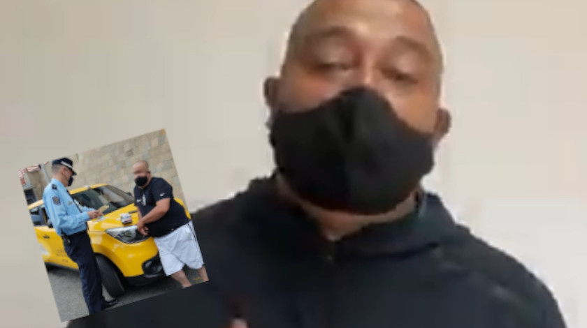 VIDEO. “No nos dejemos indisponer”, taxista que le tiró el carro a ciclista salió a pedir disculpas