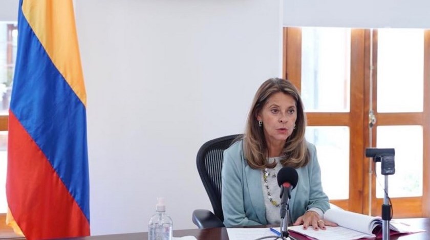 Equipo de trabajo de la vicepresidenta dio negativo para covid-19 1 vicepresidenta Marta Lucia Ramirez