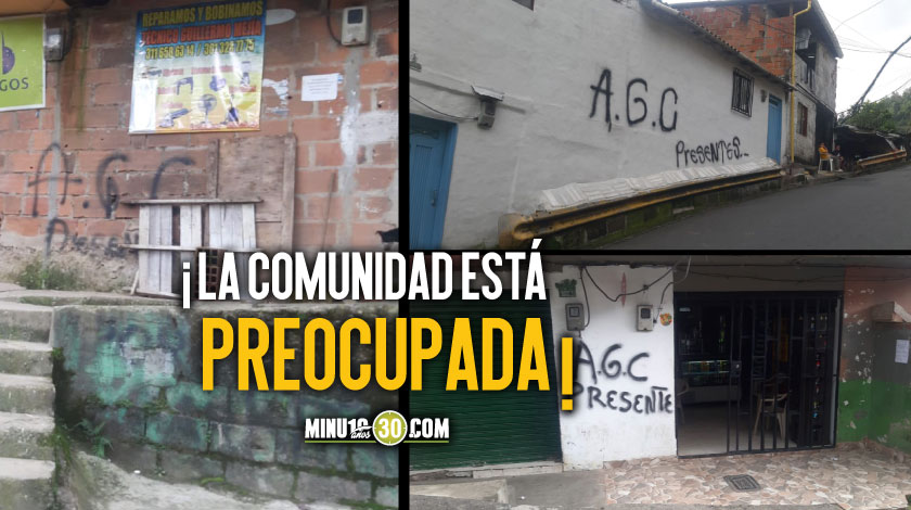 Aparecieron varios letreros de paramilitares en La Sierra, comuna 8 de Medellín 1 Aparecieron varios letreros de paramilitares en La Sierra comuna 8 de Medellin