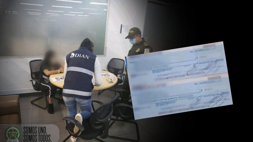 En El Dorado agarraron a una mujer que iba a pasar más de $138 millones en cheques bancarios