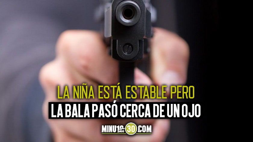 ¡Terrible! Criminales le dispararon en la cara a una niña de 13 años, en un intento de hurto