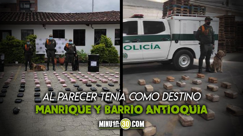 FOTOS: En bodega al sur del Valle de Aburrá encontraron encomiendas de 172 kilos de marihuana y 3 kilos de cocaína 1 Droga incautada en bodega sur del Valle de Aburra