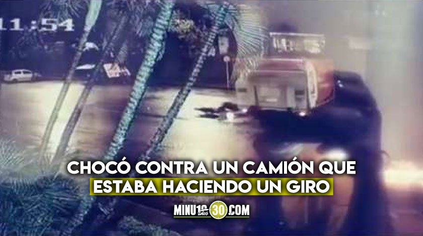 EN VIDEO: El impactante momento en el que un motociclista perdió la vida en Belén Rincón