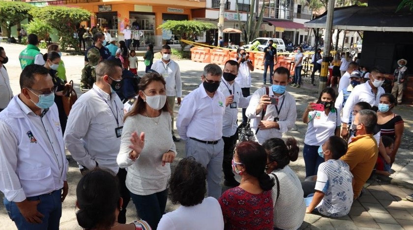 Vicepresidenta visitó Dabeiba, para evaluar situación de más de 300 familias afectadas por lluvias