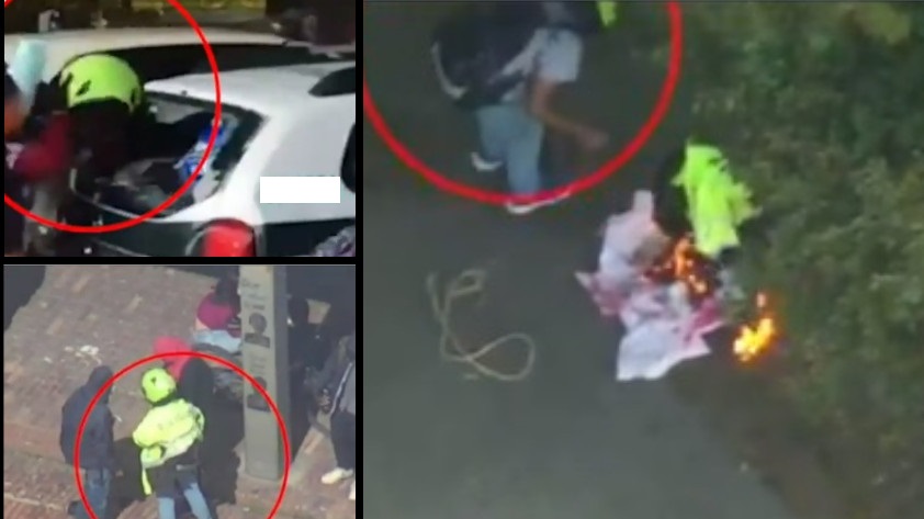 VIDEO: Cayó alias ‘Trabas’, con 18 años, atacó patrulla y quemó chaleco de la policía