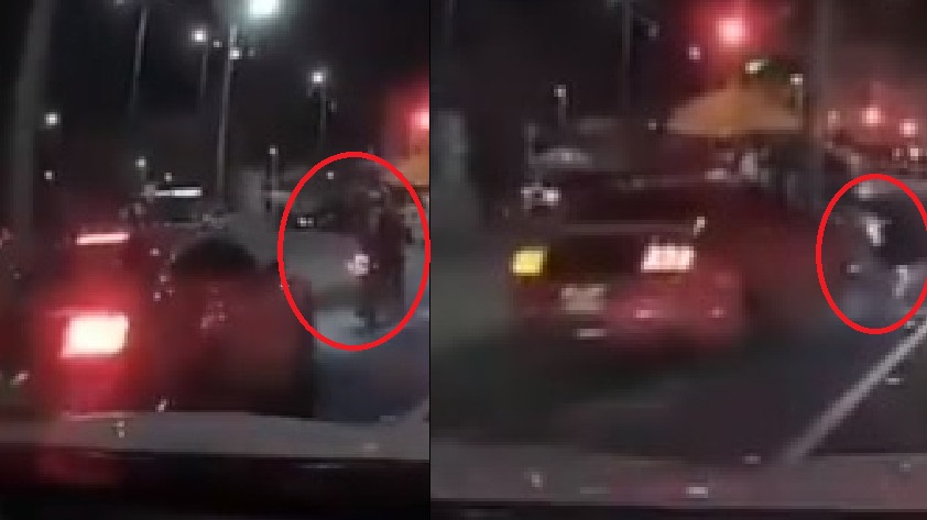 EN VIDEO: Capturaron al sujeto que atropelló a varias personas en un lujoso carro en la noche del Halloween