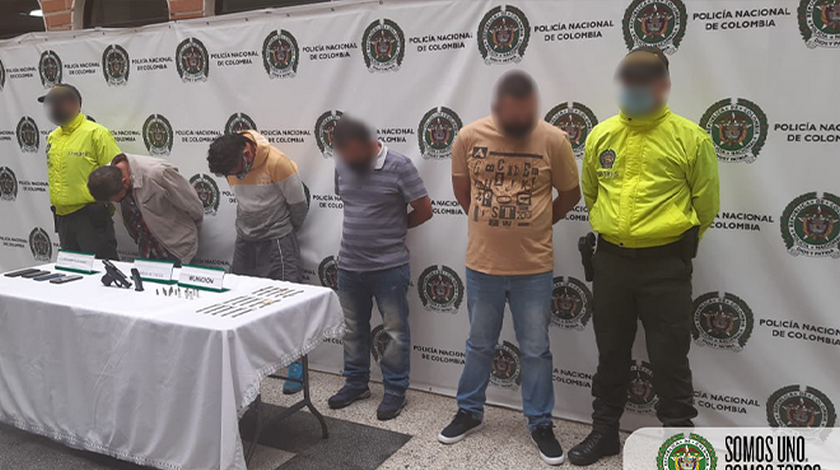 Judicializaron a 6 de ‘Los negritos’, dedicados al hurto de entidades financieras, cajeros y residencias 1 captura del gurpo delicuencial miranda
