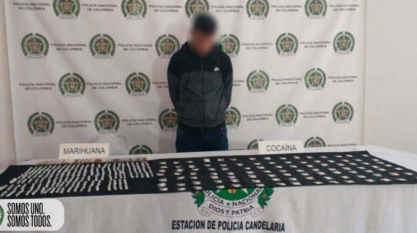 ¡Le quitaron toda la ‘merca’! Este sujeto fue capturado en el barrio Sagrado Corazón 1 capturado con droga