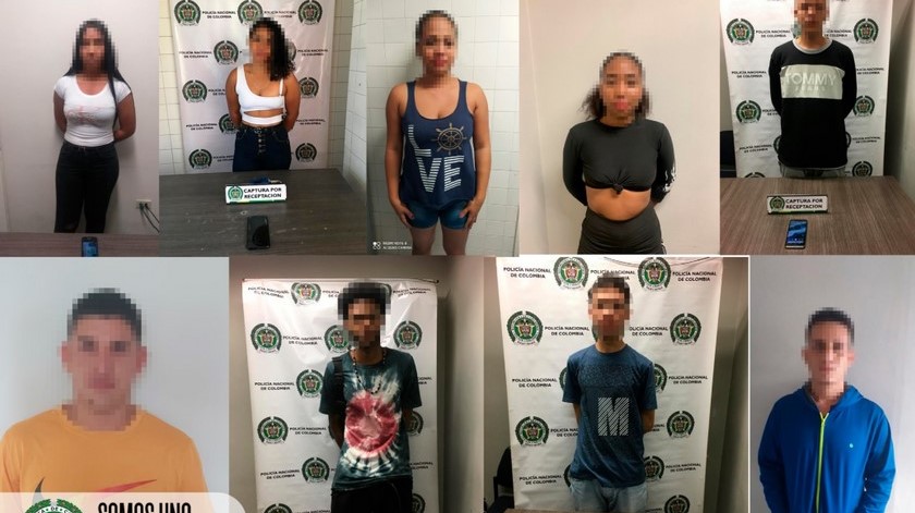 ¡Todos muy jóvenes! Cogieron a estas 9 'bellezas' en diferentes estaciones del Metro por andar con celulares robados 1 Capturas por receptación