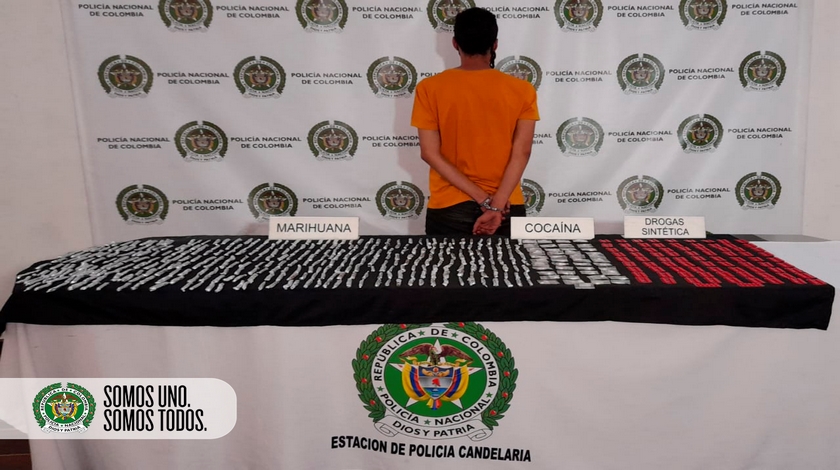 ¡Lo agarraron cargadito!, capturan a hombre que llevaba droga sintética, marihuana y base de cocaína 1 Capturado hombre con alto cargamento de drogas