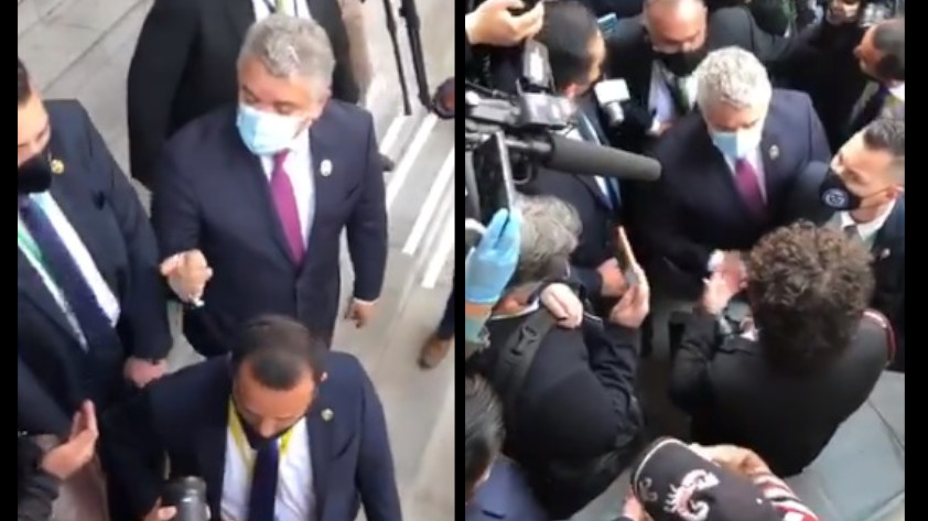 VIDEO “¿Por qué me dices paramilitar?”: presidente Duque a manifestantes en Bolivia