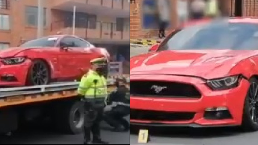 VIDEO: ¡Lo encontraron!  Este es el carro de alta gama que atropelló al motociclista en la noche de Halloween en Bogotá