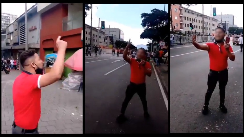 VIDEO: “Nos vamos a armar para acabar con estos estudiantes”: hombre durante protestas en Medellín