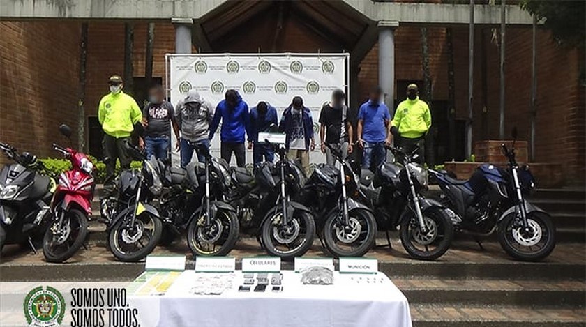 Cayeron 9 de 'La Roja': dedicados al hurto de motocicletas, tenía injerencia criminal en la comuna 8 de Medellín 1 motos recuperadas medellin