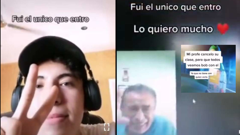 VIDEO: Lo dejaron plantado, docente propuso ver una película en clase virtual y solo entró un alumno