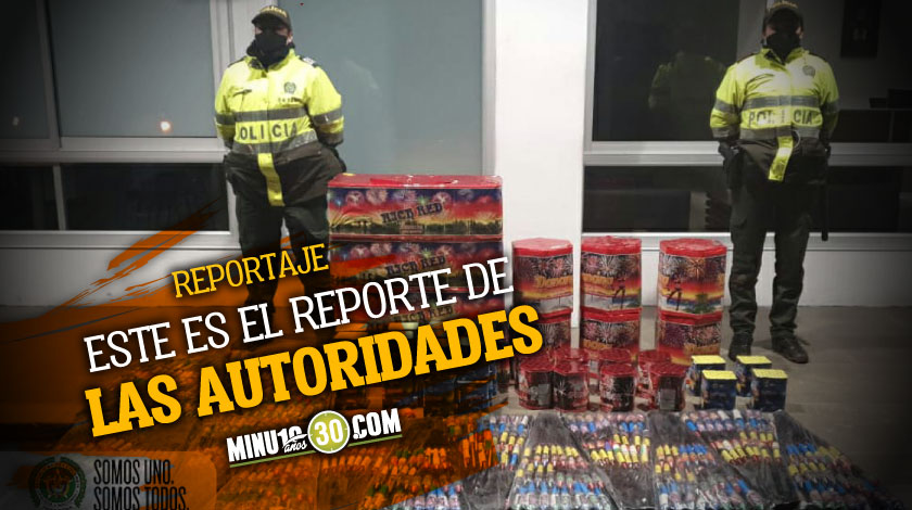 Pese a que se quemó mucha pólvora, policía alcanzó a incautar más de 100 kilos antes de la alborada 1 Pese a que se quemo mucha polvora policia alcanzo a incautar mas de 100 kilos antes de la alborada