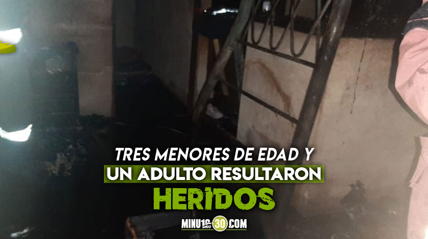 FOTOS. ¡Se destruyó todo! Una casa en Bello se prendió en llamas, cuando se pegaron de la energía de los vecinos