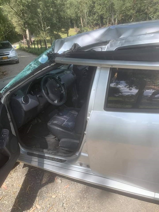 ¡Mucho 'animal'!: Conductor embistió a la Periodista y Escritora Laura Mejía en Llano Grande y se fugó 1 accidente llano grande1