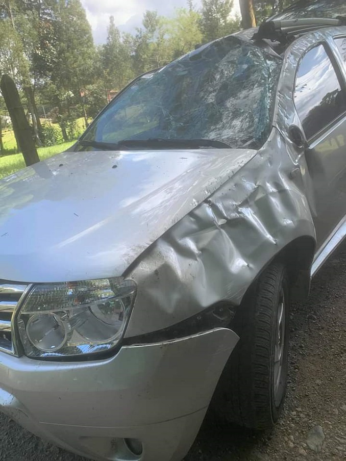 ¡Mucho 'animal'!: Conductor embistió a la Periodista y Escritora Laura Mejía en Llano Grande y se fugó 2 accidente llano grande2