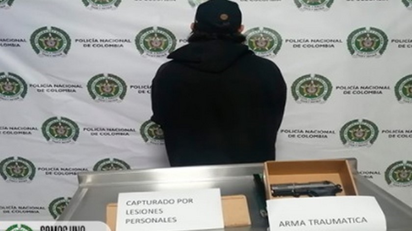 ¡Qué peligro! Agredió a otra persona con una pistola en vereda de Girardota pero lo capturaron 1 Capturado