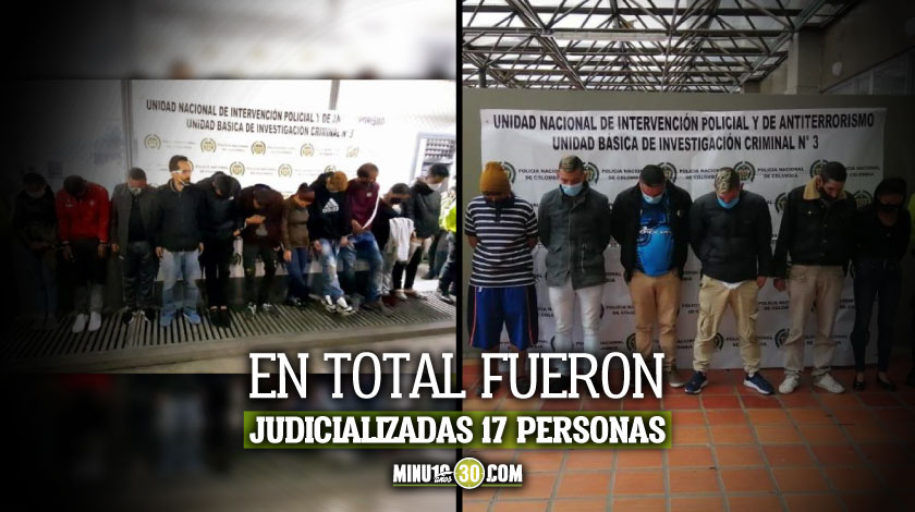 EN VIDEO. Desmantelaron las dos bandas criminales ‘Capitalia’ y ‘Candelazo’, que vendían droga en Bogotá