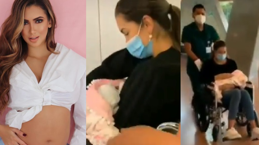 VIDEO: ¡Qué ternura! Luego de estar varias semanas hospitalizada, dieron de alta a la bebé de Nanis Ochoa y se le vio la ‘carita’