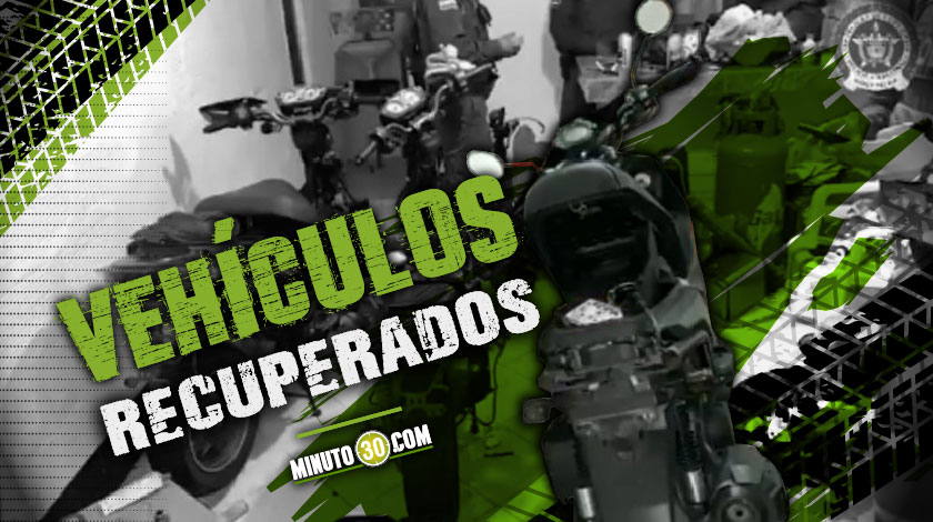 Dos vehículos y seis motocicletas con reporte de hurto fueron recuperadas en las últimas horas en el Valle de Aburrá, conozca las placas 1 Motos