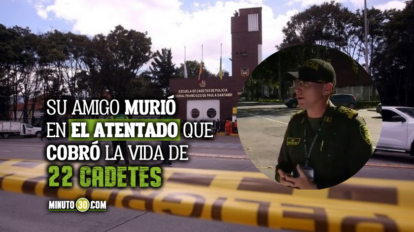 Policía sobrevivió al atentado en la General Santander y cumplió promesa a compañero que no vio nacer a su hija 1 Cadete hija de amigo muerto en atentado del Eln en Bogota Escuela General Santander