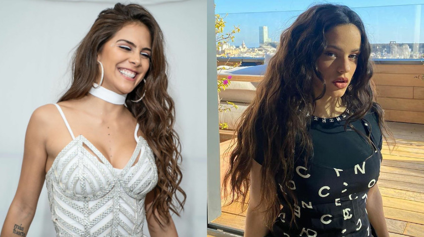 VIDEO: A Greeicy le tocó concierto privado de Rosalía por no tener camerino en los pasados Latin Grammy 1 greeicy y rosalia 17.01.20