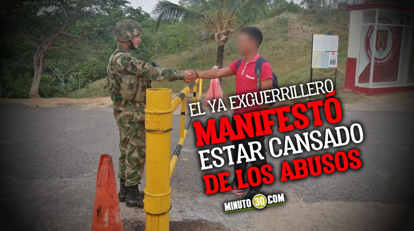 FOTO: En Anorí se desmovilizó un joven integrante del ELN 1 En Anori se desmovilizo un joven integrante del ELN